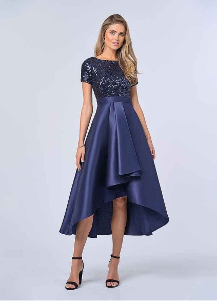 UpStudio Sequin Bodice and Mikado Skirt Dress UpStudio Sequin Bodice and Mikado Skirt Dress