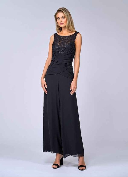 UpStudio 2-PC Sequin Lace Pantsuit and Jacket UpStudio 2-PC Sequin Lace Pantsuit and Jacket