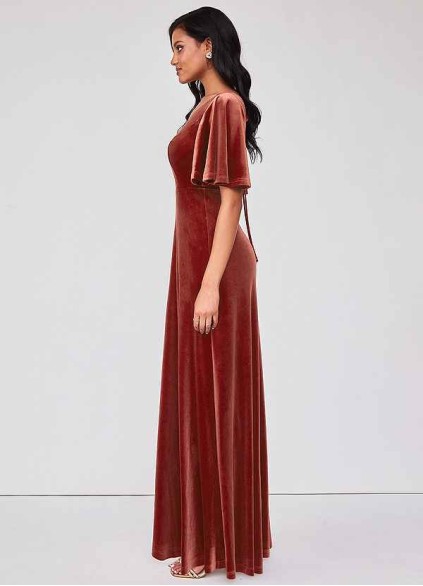 Blush Mark Forever Love Velvet Maxi Dress Blush Mark Forever Love Velvet Maxi Dress