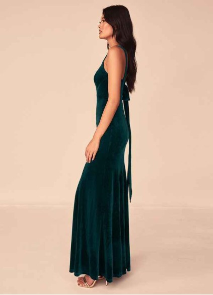 Blush Mark Falling for You Velvet Maxi Dress Blush Mark Falling for You Velvet Maxi Dress