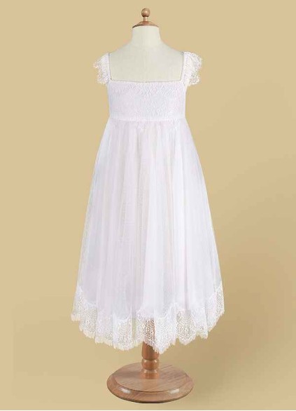 Syekd Guava Flower Girl Dress