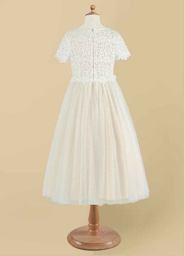 Syekd Petal Flower Girl Dress