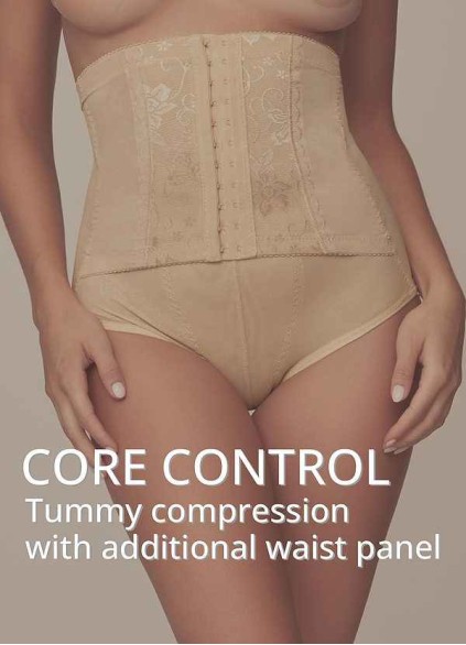 High Waisted Compressing Corset Tummy Shaper Briefs High Waisted Compressing Corset Tummy Shaper Briefs