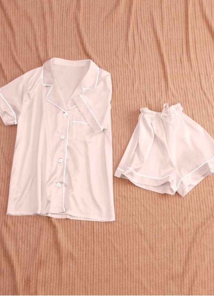 Amber Satin Pajama Set Amber Satin Pajama Set