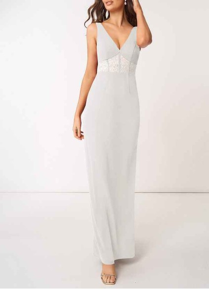 AZ Occasions Modern Romance Stretch Crepe Maxi Dress AZ Occasions Modern Romance Stretch Crepe Maxi Dress