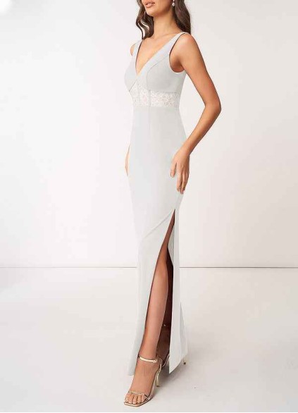 AZ Occasions Modern Romance Stretch Crepe Maxi Dress AZ Occasions Modern Romance Stretch Crepe Maxi Dress