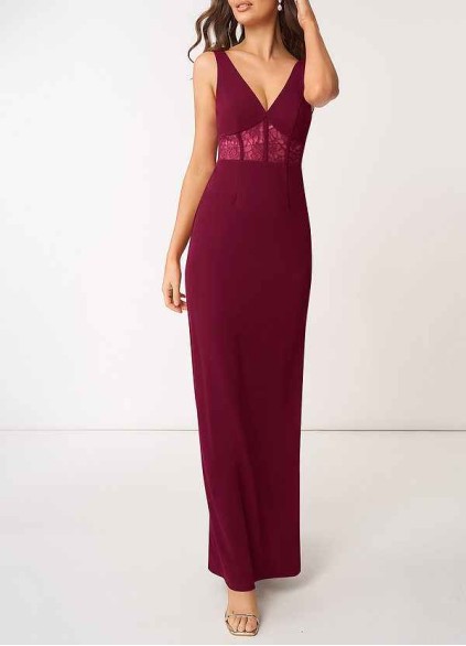 AZ Occasions Modern Romance Stretch Crepe Maxi Dress AZ Occasions Modern Romance Stretch Crepe Maxi Dress