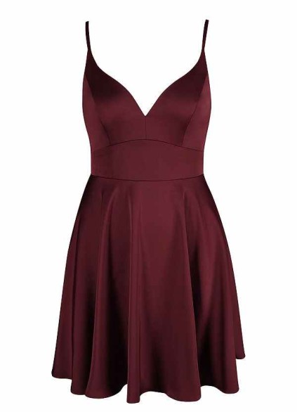 AZ Occasions Mini Stretch Satin Dress AZ Occasions Mini Stretch Satin Dress