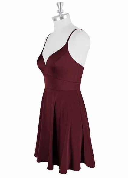 AZ Occasions Mini Stretch Satin Dress AZ Occasions Mini Stretch Satin Dress