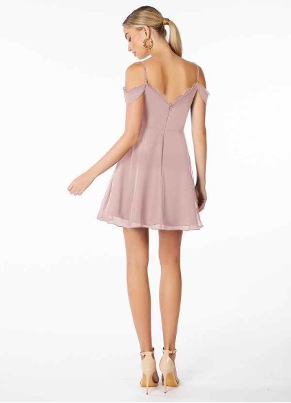 AZ Occasions Mini Lace and Chiffon Skirt Dress AZ Occasions Mini Lace and Chiffon Skirt Dress