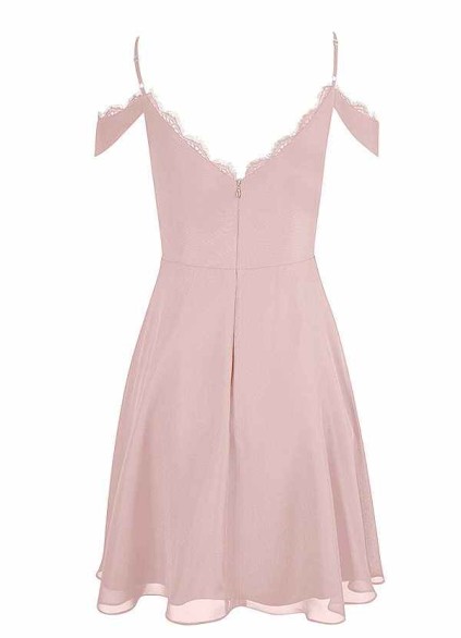 AZ Occasions Mini Lace and Chiffon Skirt Dress AZ Occasions Mini Lace and Chiffon Skirt Dress