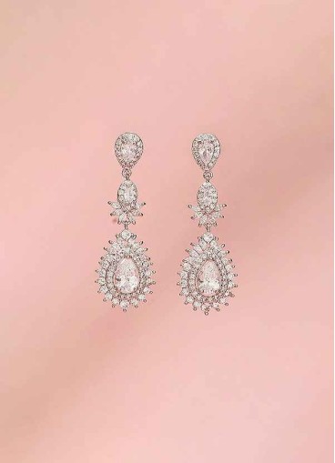 Sun Cluster Crystal Earrings