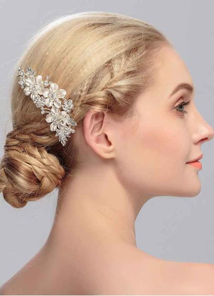 Frosty Meadows Floral Comb Frosty Meadows Floral Comb