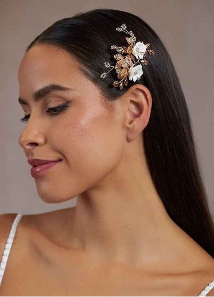 Gold Floral Hairpin Set Gold Floral Hairpin Set