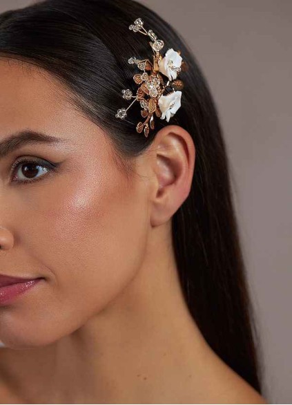 Gold Floral Hairpin Set Gold Floral Hairpin Set