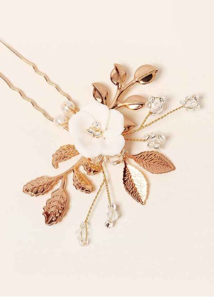 Gold Floral Hairpin Set Gold Floral Hairpin Set