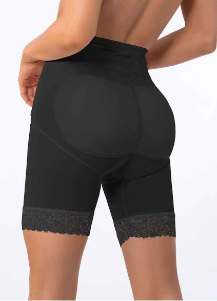 High Waisted Mid Thigh Padded Butt Shaper with Tummy Control High Waisted Mid Thigh Padded Butt Shaper with Tummy Control
