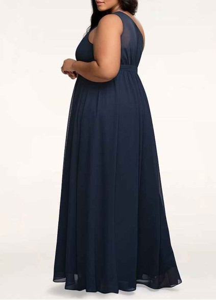 AZ Occasions Magical Day Dark Navy Chiffon Maxi Dress AZ Occasions Magical Day Dark Navy Chiffon Maxi Dress
