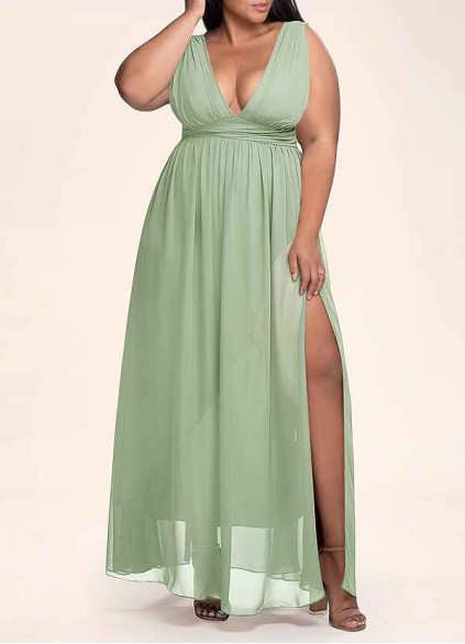 AZ Occasions Dancing Queen Dusty Sage Chiffon Maxi Dress AZ Occasions Dancing Queen Dusty Sage Chiffon Maxi Dress
