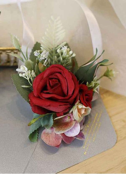 Red Rose Boutonniere Red Rose Boutonniere