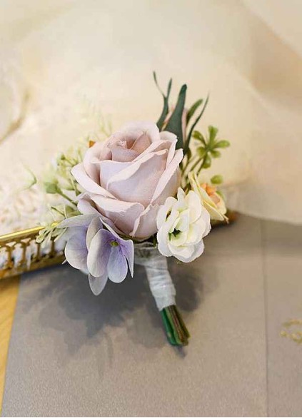 Lilac Rose Boutonniere Lilac Rose Boutonniere