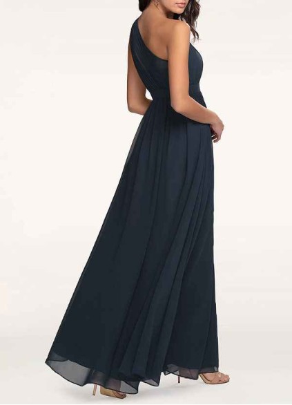 AZ Occasions Magical Day Dark Navy Chiffon Maxi Dress AZ Occasions Magical Day Dark Navy Chiffon Maxi Dress