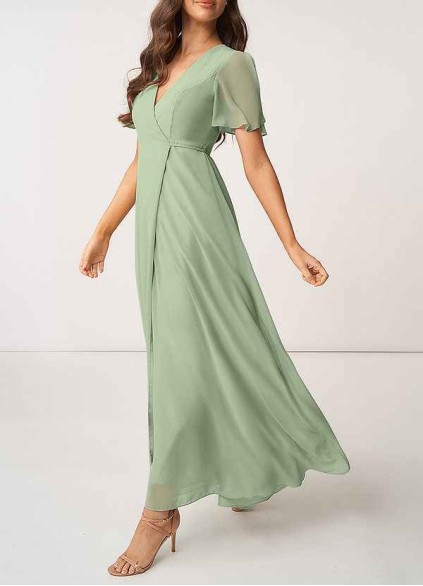 AZ Occasions Chiffon Wrap Maxi Dress AZ Occasions Chiffon Wrap Maxi Dress