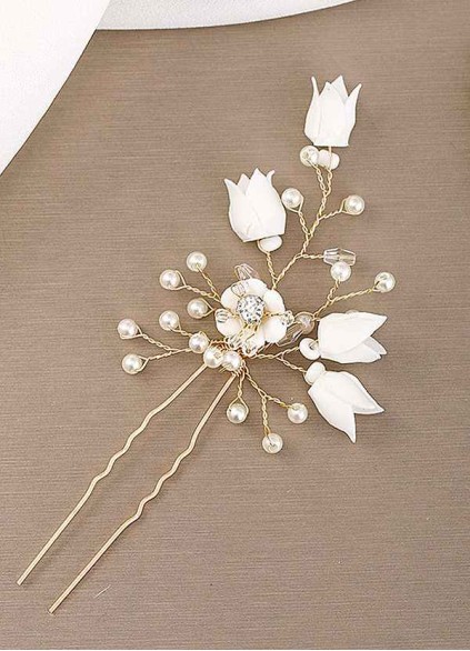 Rosebud And Pearl Hairpin Rosebud And Pearl Hairpin